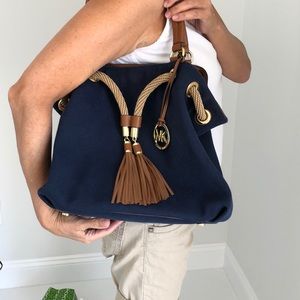 Michael Kors burlap bag